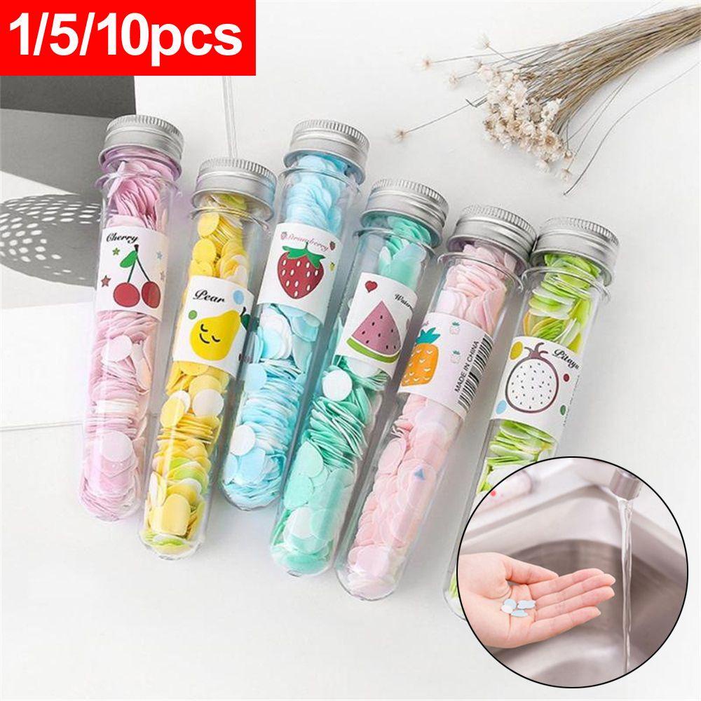 1 / 5 / 10 Ống Xà Phòng Giấy Khử Trùng Cơ Thể Tiện Dụng