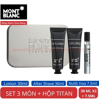 Bộ Set Nước Hoa Mini Mont Blanc Explorer 3 pcs