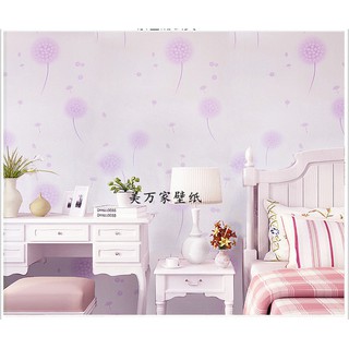 Cuộn 5 - 10 Mét Decal giấy dán tường bồ công anh tím khổ rộng 45cm