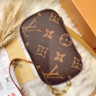 Cốp lv hoa nâu dây xích
