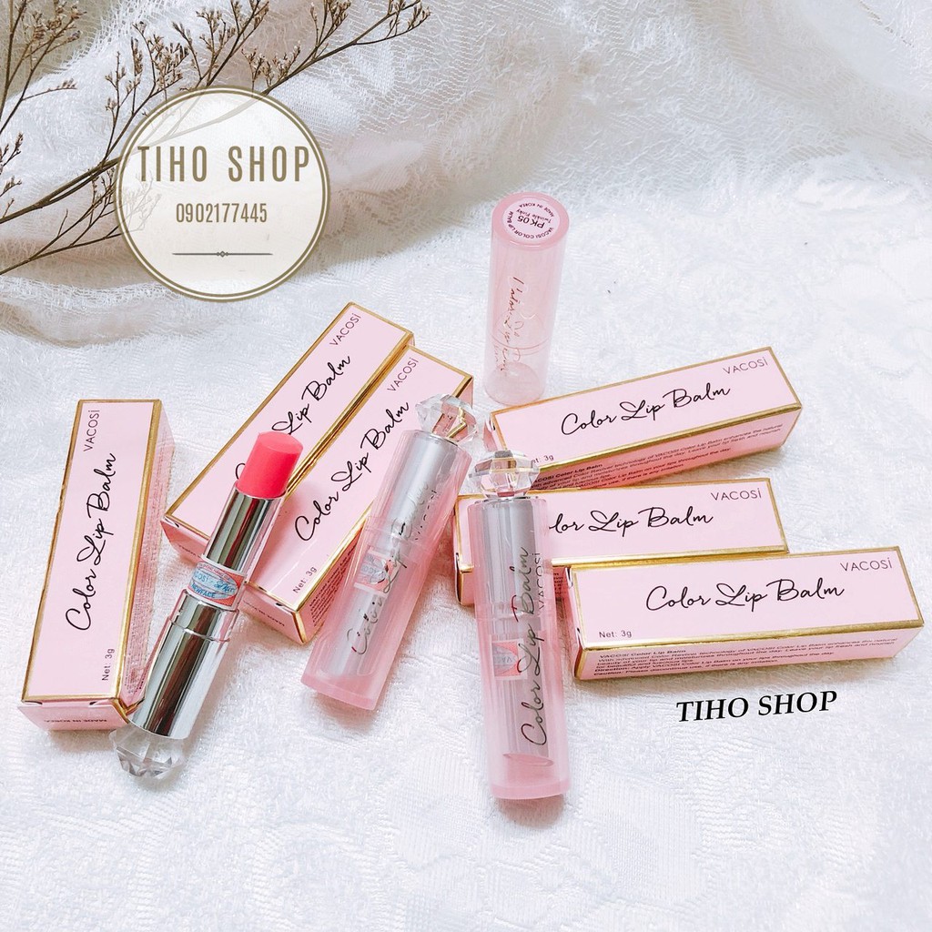 [ HOT ] Son Dưỡng Mềm Môi Vacosi Color Lip Balm