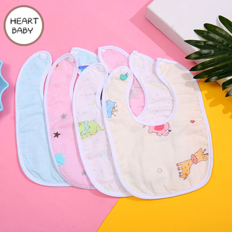 Yếm Ăn Em Bé Chống Thấm Nước Tiện Dụng Họa Tiết Hoạt Hình Nhiều Màu Sắc