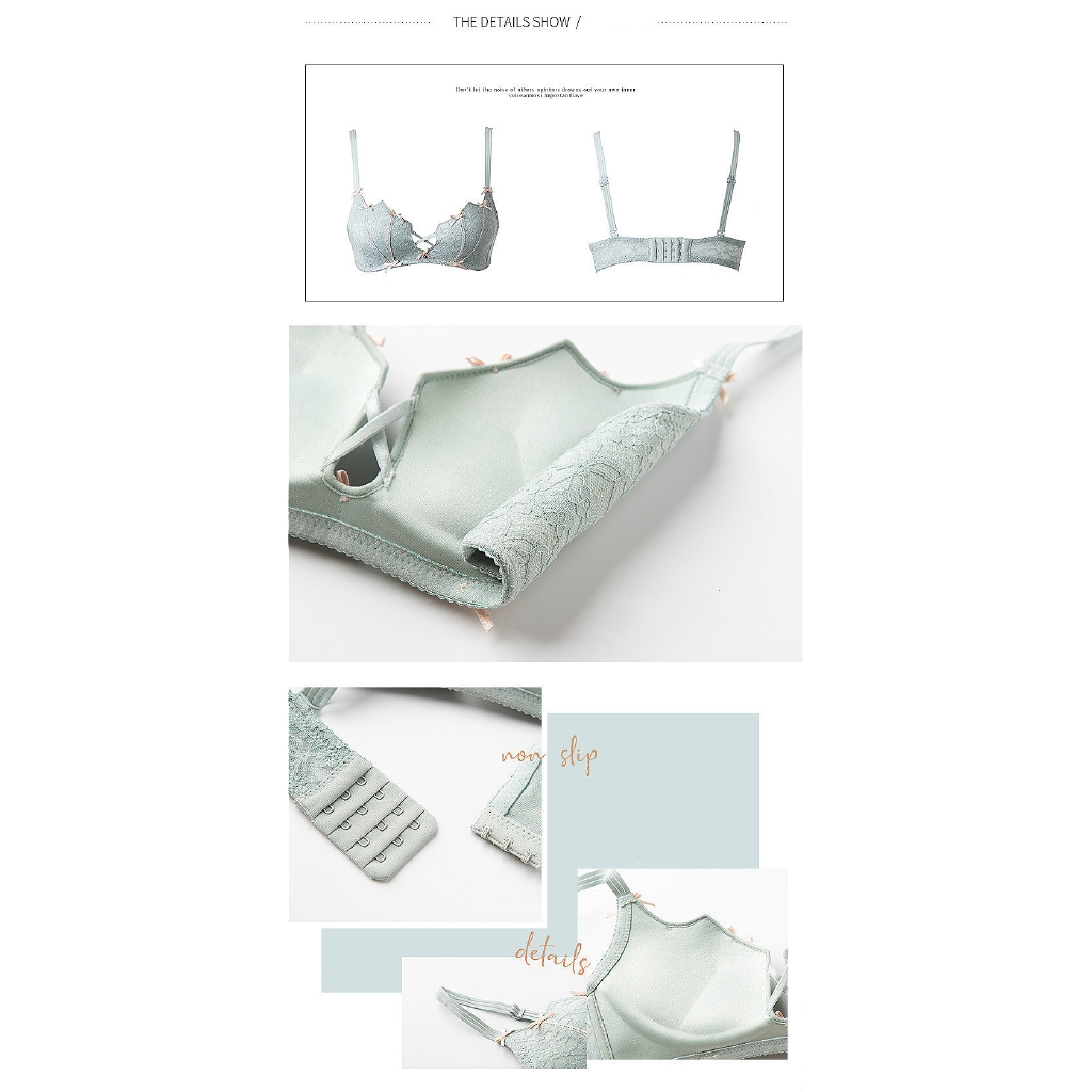 Bộ đồ lót phối ren không gọng gợi cảm (có bán áo ngực riêng lẻ) | BigBuy360 - bigbuy360.vn