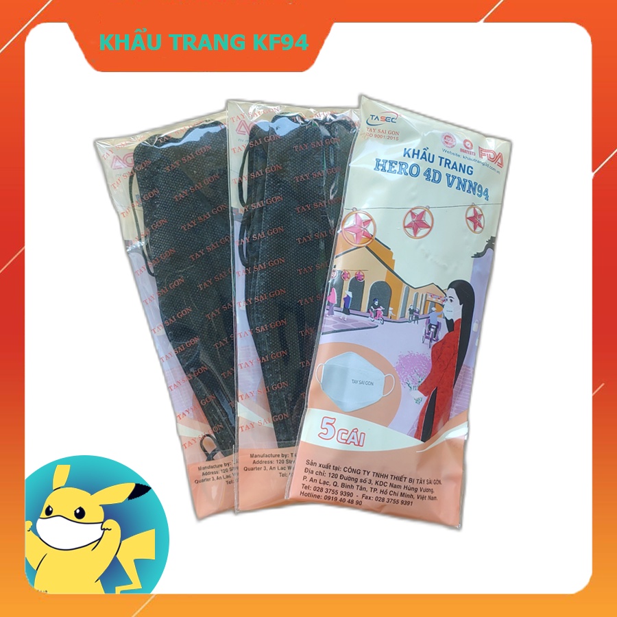 Khẩu Trang Y Tế KF94 Tây Sài Gòn  Cái Đủ Màu