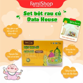 FamiShop Bột rau dinh dưỡng Dalahouse (TIẾT KIỆM THỜI GIAN-CÂN BẰNG DINH DƯỠNG) - Hộp 21 gói 3gr với 7 vị