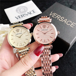 Đồng hồ đeo tay nữ thời trang Versace Đồng hồ công sở thông thường Jam Tangan Wanita