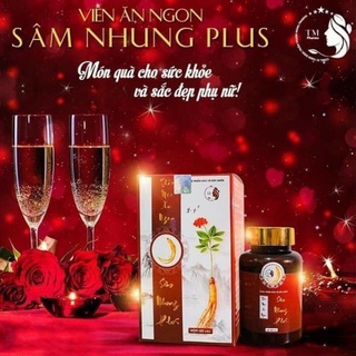 Sâm Nhung Tăng Cân plus ( hộp 60 viên chính hãng có thẻ bảo hành)