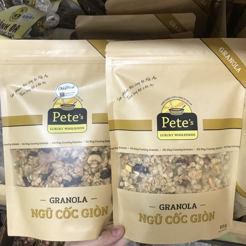 Ngũ cốc giòn GRANOLA PETE's pete 325gr (mua 10gói 325g tặng 1gói 100gr) - Granola Mom Beauty