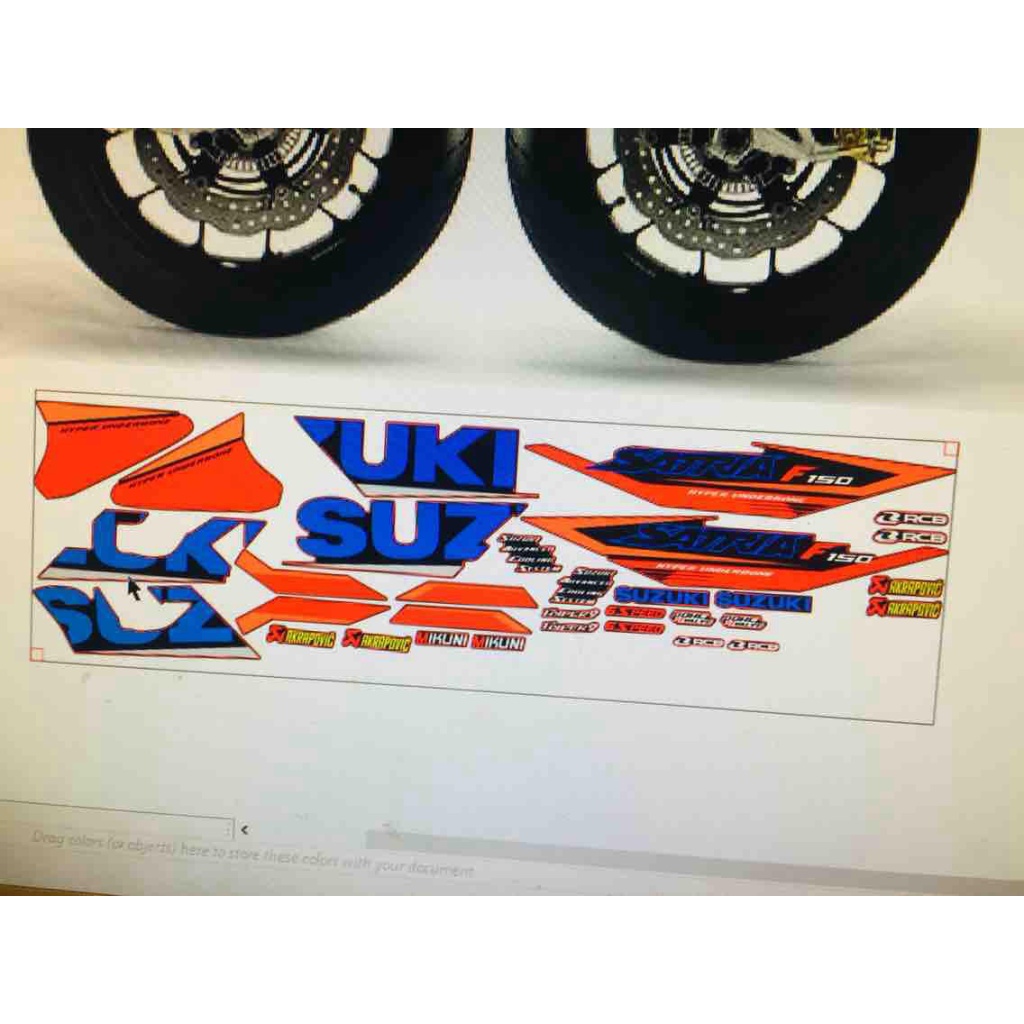 Tem rời suzuki raider xăng cơ. -- SHIN DECAL 2