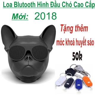 Loa bluetooth đầu con Chó (Màu đen) - Hàng Chất Lượng + Tặng Móc khoá Huyết Sáo Thông Minh