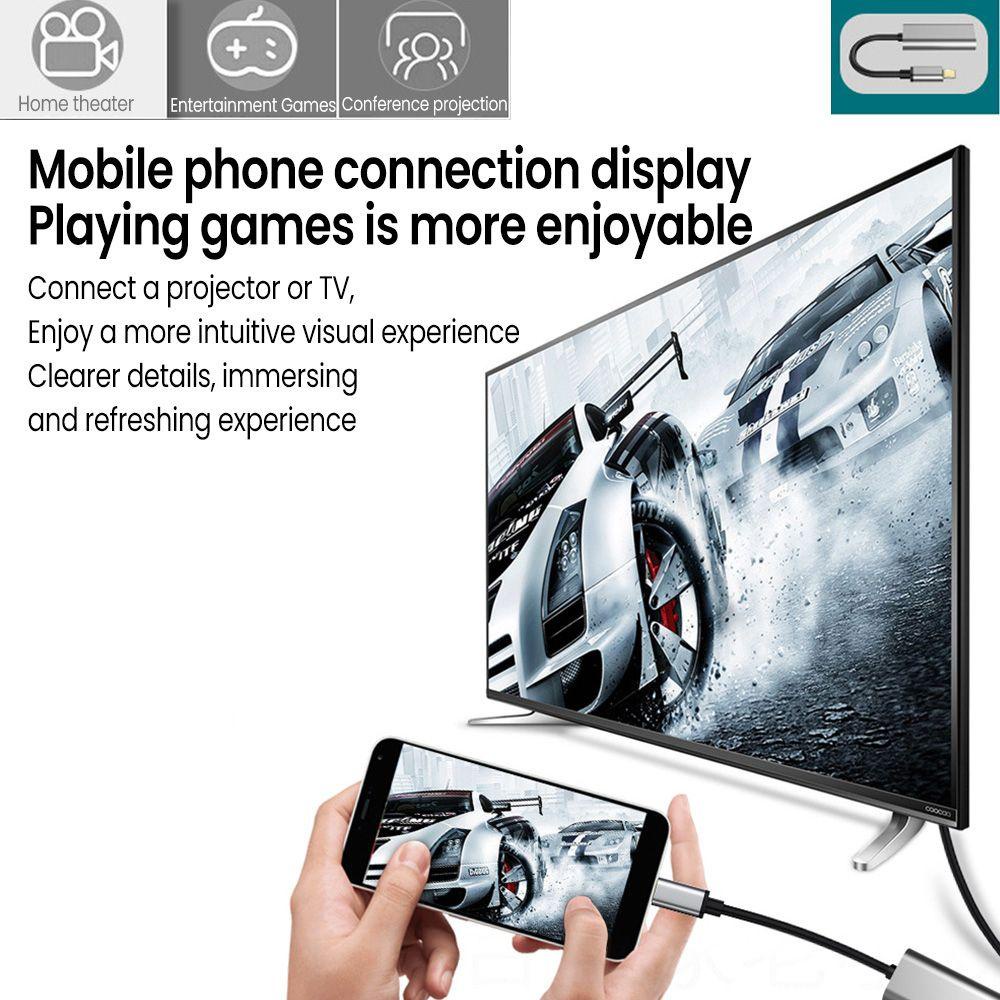 Đầu Chuyển Đổi 4K 60Hz Bằng Hợp Kim Nhôm Tốc Độ Cao Chuyên Dụng Cho Samsung Huawei Xiaomi