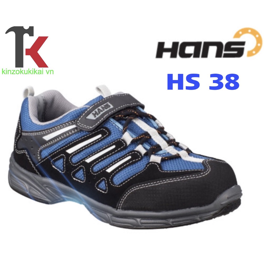 -Giày bảo hộ lao động nam siêu nhẹ, siêu bền Hàn Quốc Hans HS38 -2