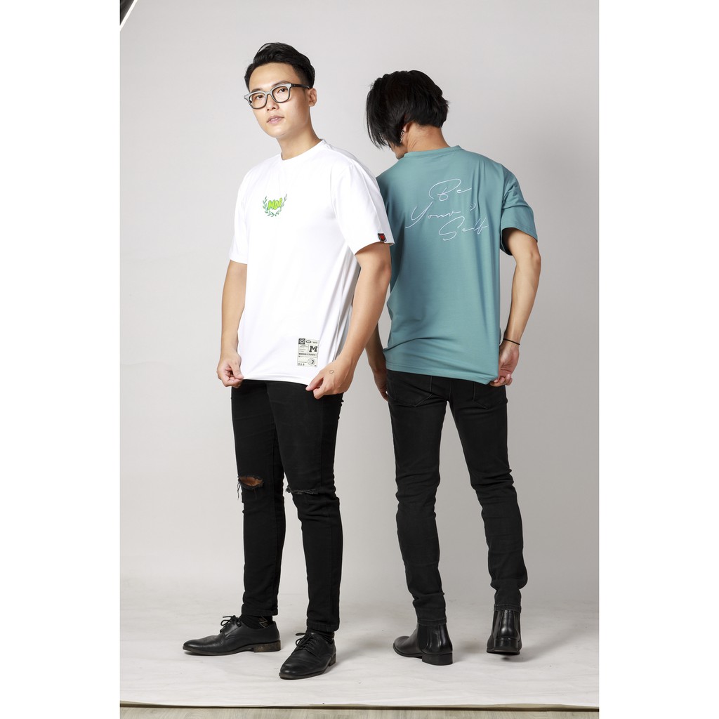 Áo thun tay lỡ form rộng Unisex Phông Nam Nữ Thêu MDR Cao Cấp Local Brand Mi Midori