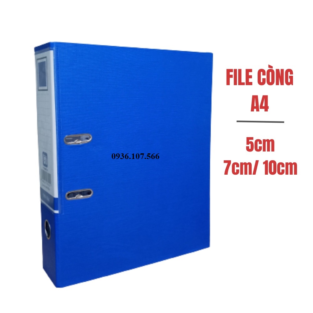 Sỉ 5 Chiếc File còng - File Càng Cua - Bìa Còng Trà My 3cm - 5cm - 7cm - 9cm - ĐỦ SIZE