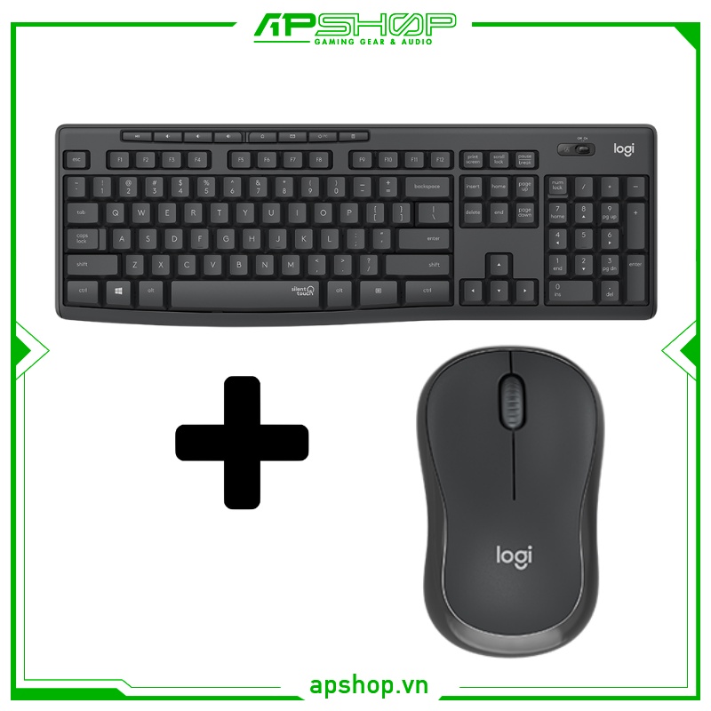 Combo Phím Chuột Logitech MK295 Silent Wireless-920-009814