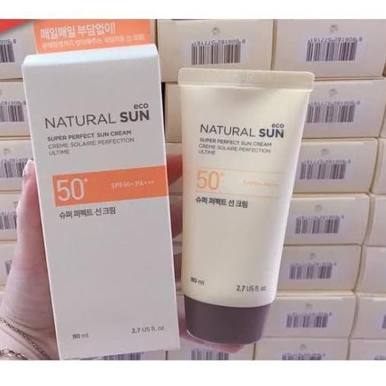 (hàng Mới Về) Kem Chống Nắng Tự Nhiên The Face Shop Spf 50 Pa + + 80ml