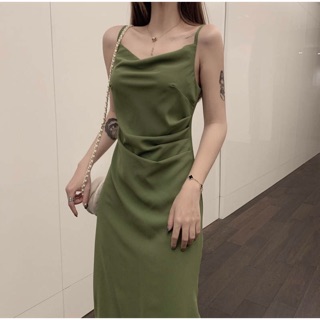 𝐂𝐎́ 𝐒𝐀̆̃𝐍. Váy hai dây cổ đổ eo rúm (ẢNH THẬT Ở CUỐI)