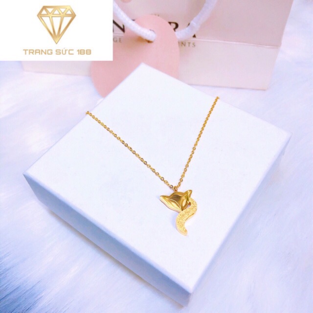 Dây chuyền titan hồ ly đuôi phun cát DTT129