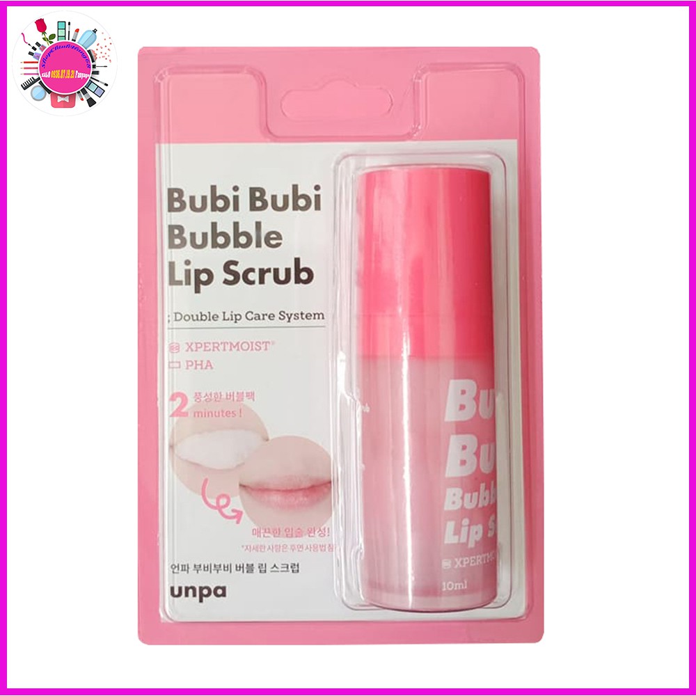 Tẩy Tế Bào Chết Môi UNPA Bubi Bubi Lip Dạng Sủi Bọt KOREA
