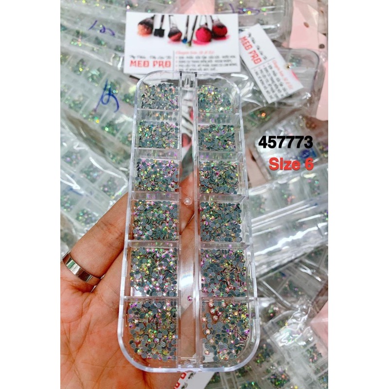 Đá ab chân lưới yhb trang tri móng tay chân( 1 hộp 2500 viên)