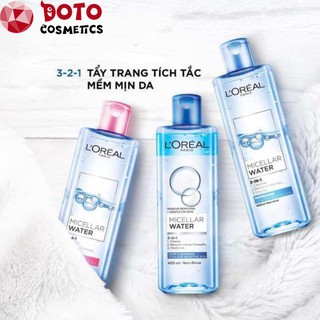 [AUTH] Nước tẩy trang L'Oreal Paris 3-in-1 cho mọi loại da Micellar Water 400ml
