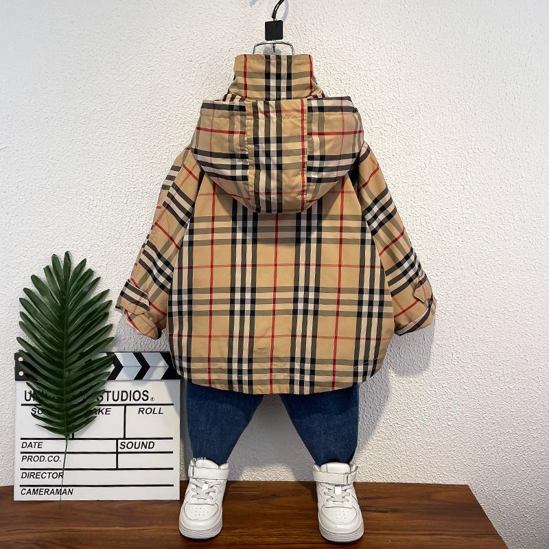 Áo Khoác Có Mũ Thiết Kế Mới Thời Trang Mùa Xuân Thu Dành Cho Bé Trai