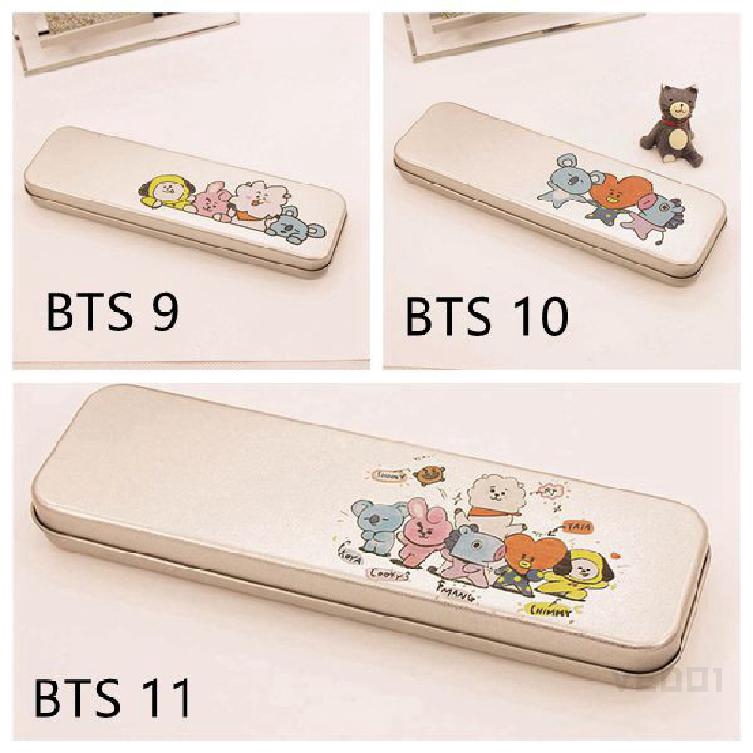 Hộp đựng bút bằng hợp kim nhôm phong cách KPOP BTS Bt21