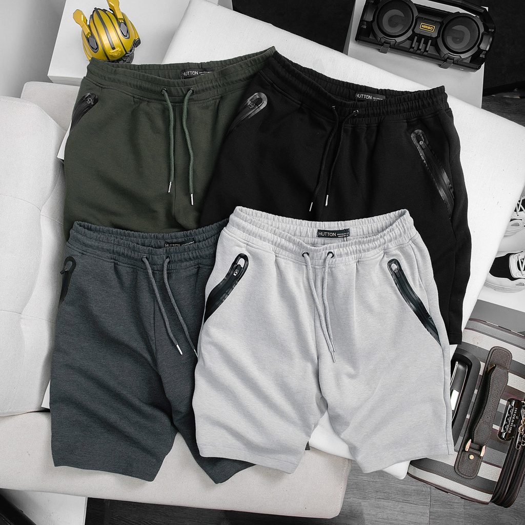 Quần Short Nam Túi Khoá Ép Sim - Co Dãn 2 Chiều