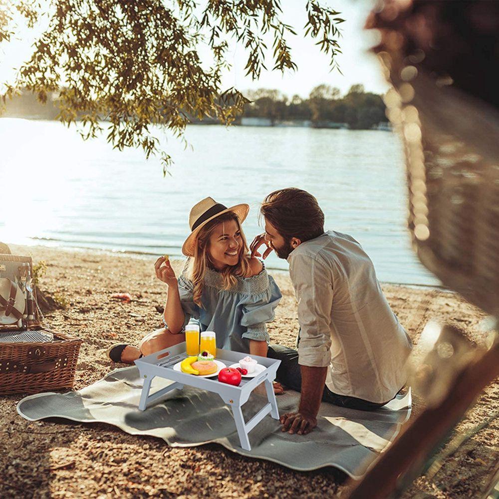 IVORY Chân Bàn Gấp Gọn Tiết Kiệm Không Gian Đa Năng Có Tay Cầm Tiện Dụng