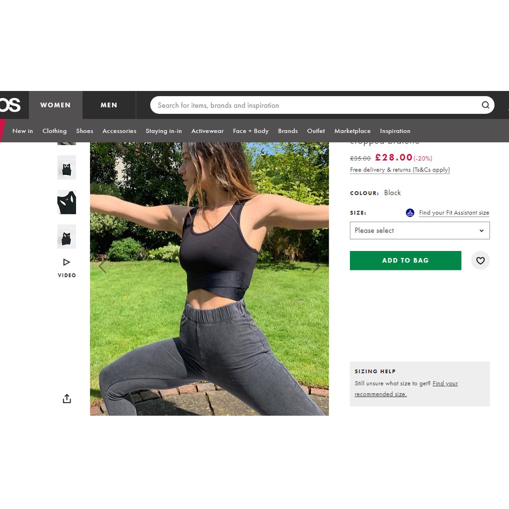 Áo bra croptop đan chéo Champion chính hãng full tag