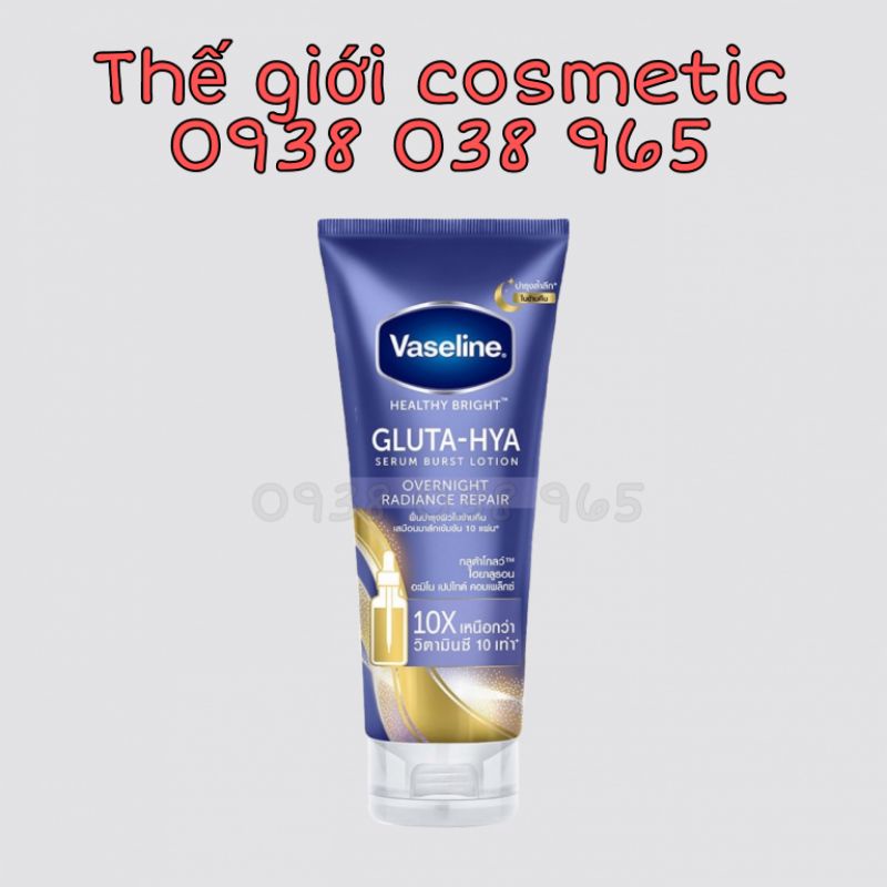 Lẻ tuýp Vaseline Gluta Tím 330ml