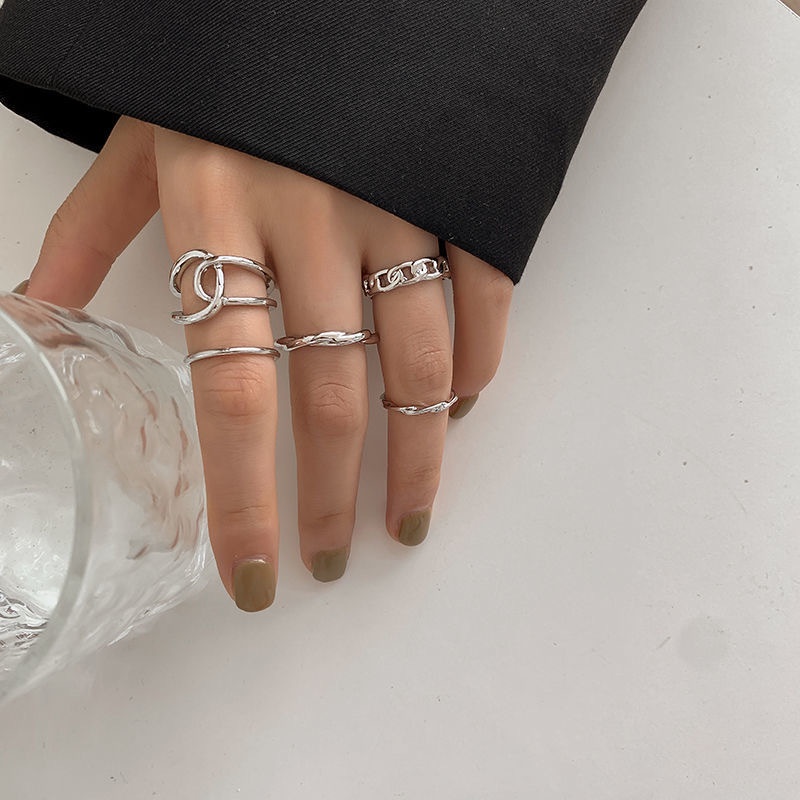 Set 5 Nhẫn Hở Kiểu Dáng Đơn Giản Thời Trang
