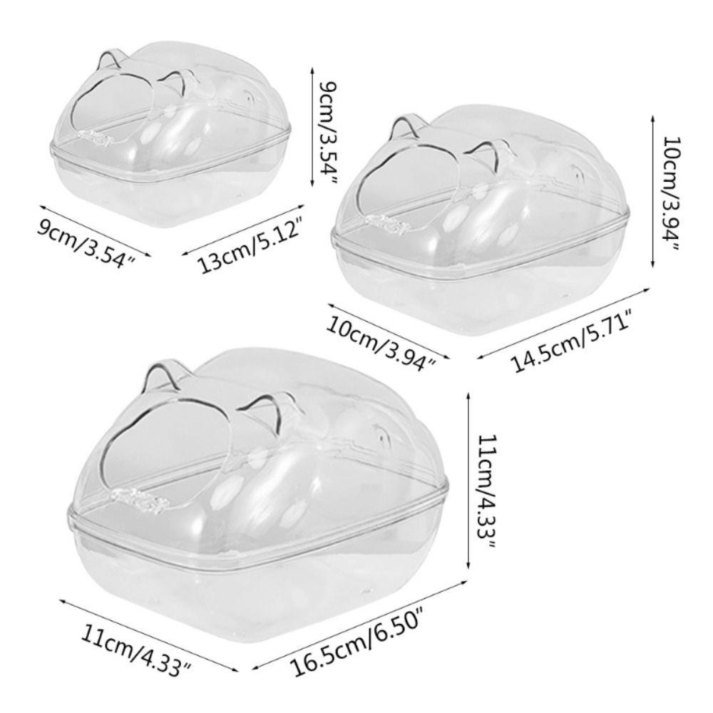 Bồn Tắm Nhựa Trong Suốt Thanh Lịch Cho Chuột Hamster