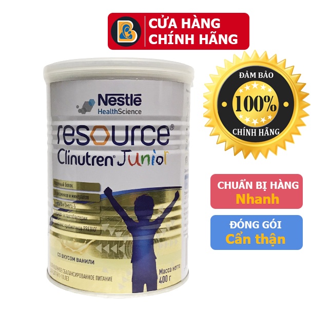 MẪU MỚI - Sữa Clinutren Junior của Nga 400g - Date Mới