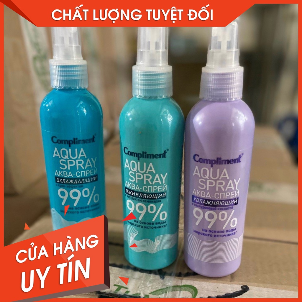 XỊT KHOÁNG AQUA SPRAY PHỤC HỒI 99% COMPLIMENT 200ML