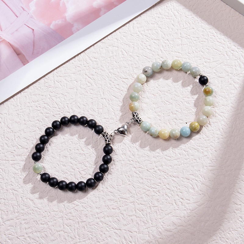 Set 2 Vòng Tay Chuỗi Hạt Nam Châm Cho Cặp Đôi