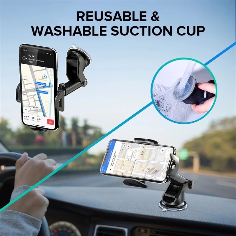 [Stock]360 ° Giá Đỡ Điện Thoại Gắn Xe Hơi Xoay Được Tiện Dụng Cho iPhone Android