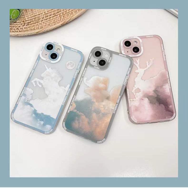 Ốp Điện Thoại Silicon Mềm Trong Suốt Hình Gấu Đám Mây Dễ Thương Cho IPhone 13/12 Pro Max Case/11/ XS/ XR/ X/ 8/ 7/ 6S/ Plus Mini
