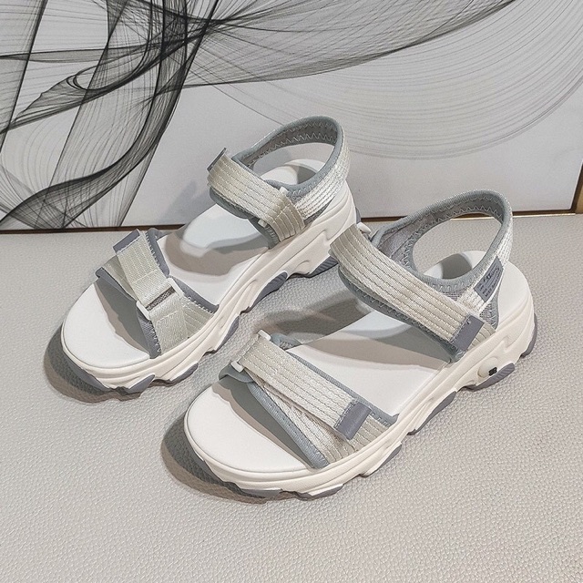 Dép nữ sandal đêa thơm(2 sắc) quai dán đế êm (free ship)