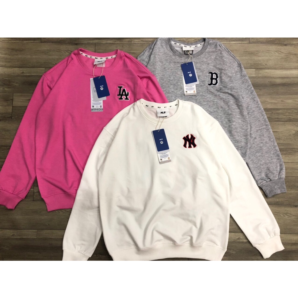 ÁO NỈ MLB BIG BACK LOGO BASIC LOGO THÊU FULL TAG TÚI