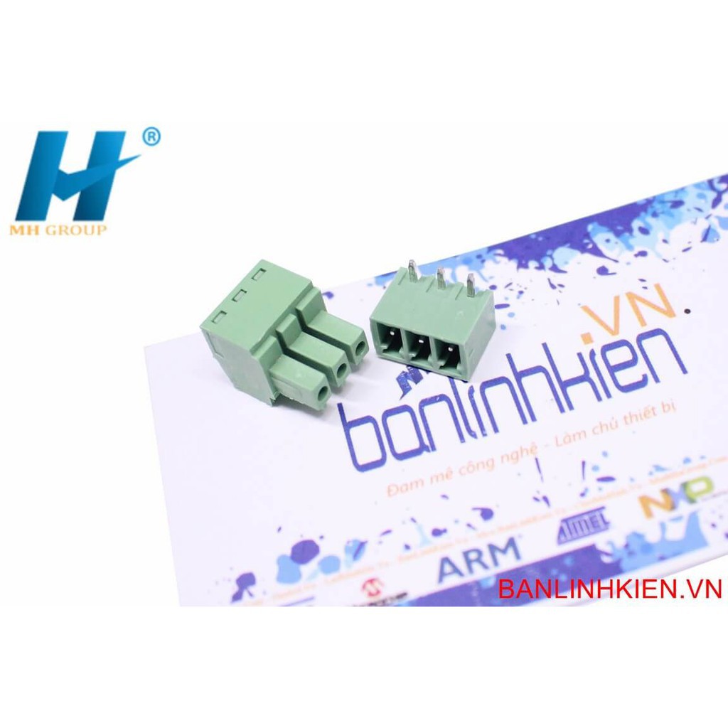 Đầu Nối Xanh Cong CON 3 15EDG3.81-3P