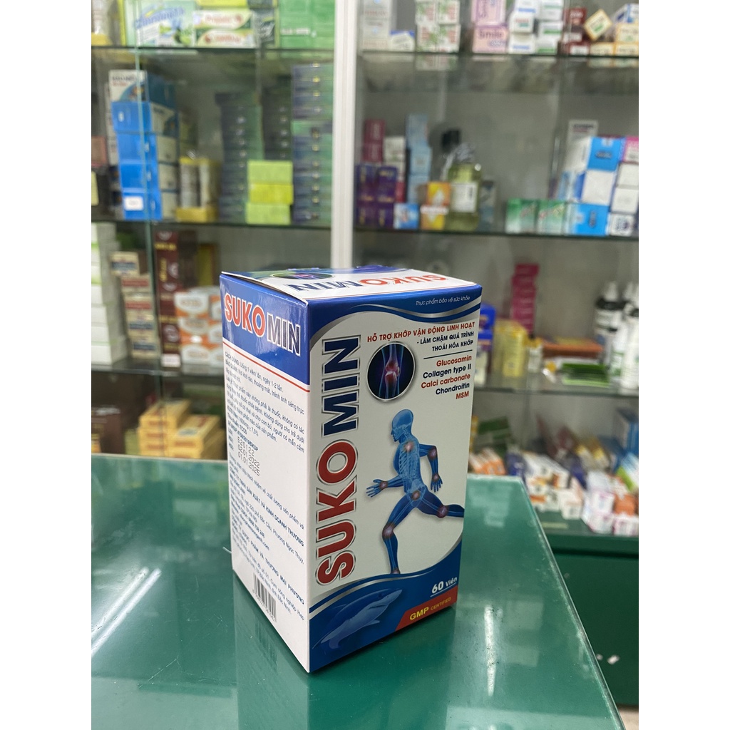 Sukomin - Hỗ trợ bổ sung chất nhầy dịch khớp, tái tạo màng sụn khớp giảm nhức, giảm thoái hóa, khớp vận động linh hoạt