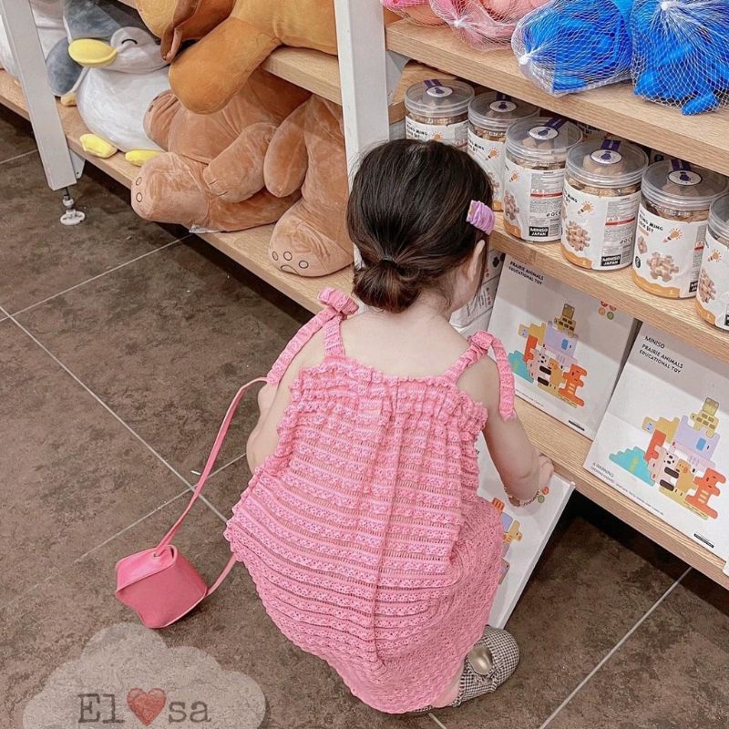 Váy ren dây buộc xinh xắn bé gái