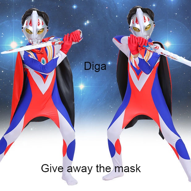 Trang Phục Hóa Trang Siêu Anh Hùng Ultraman 3D Cho Bé Trai Bé Gái