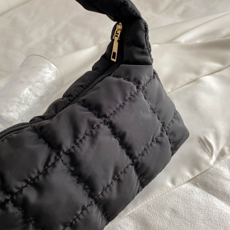 Túi Xách Cotton Nylon Đệm Bông Thời Trang Mùa Đông Cho Nữ