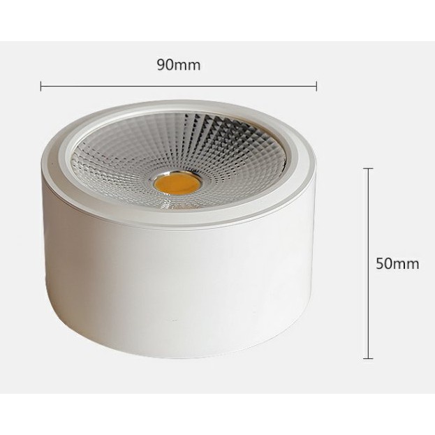Đèn Ống Bơ 7w / 12w-3 Chế Độ Ánh Sáng,Chip Led COB Tiết Kiệm Điện, Đèn Ốp Trần Nổi