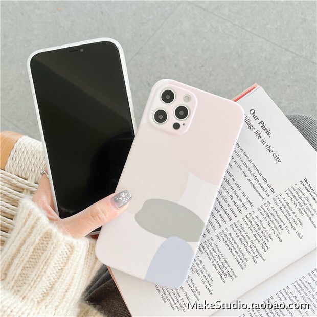 Ốp lưng iPhone Ốp Da Nhựa Dẻo Màu Sắc Cute Cute  iPhone 7plus/8plus/x/xs/xs max/11/11pro/11 pro max/12/12pro/12promax