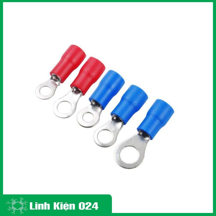 Đầu cos tròn bọc phủ nhựa 100cái RV 1.25-3 mm