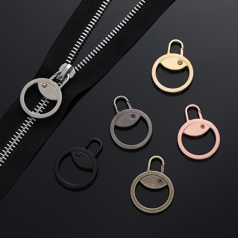 Set 5 Khóa Kéo Kim Loại Có Thể Tháo Rời Cho Quần Áo / Túi Xách / Áo Khoác / Giày