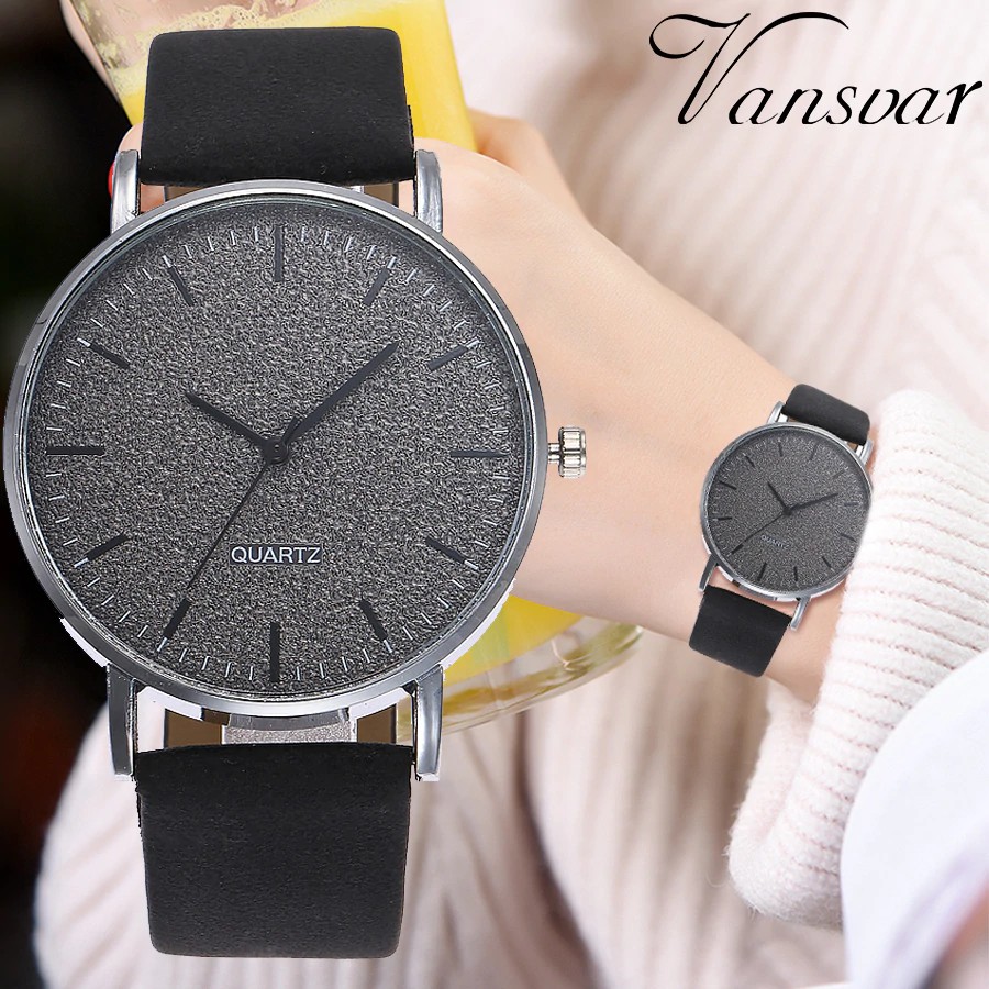 Đồng hồ đeo tay quartz mặt tròn thời trang thanh lịch cho nữ | BigBuy360 - bigbuy360.vn